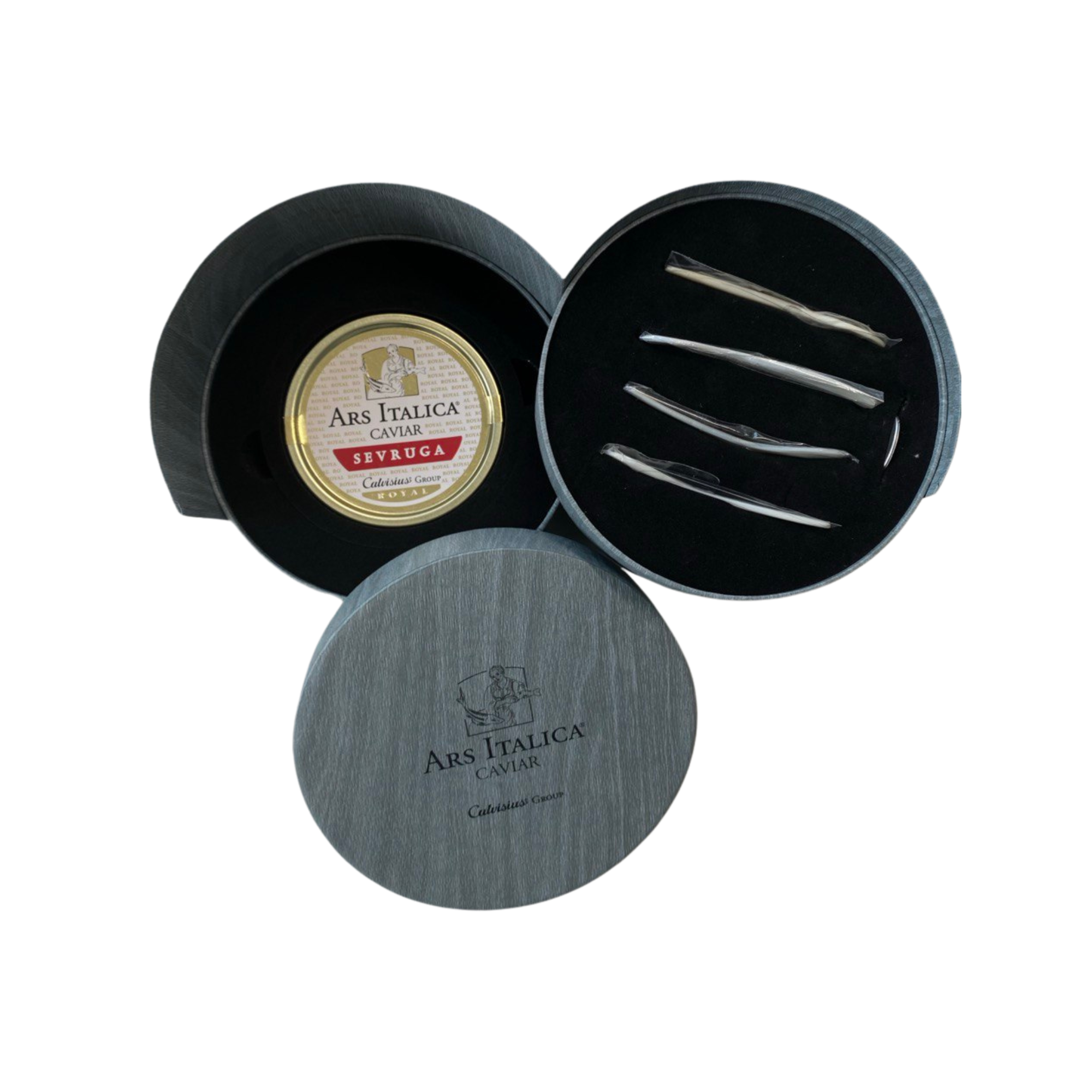 gift-box-in-cylinder-shape-with-4-mother-of-pearl-spoons-and-a-caviar-tin-opener-2